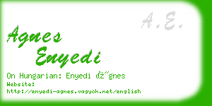 agnes enyedi business card